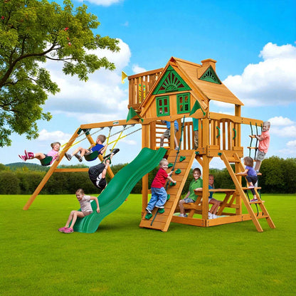 Chateau w/ Sky Loft Swing Set