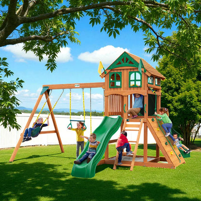 Outing w/ Tube Slide Swing Set