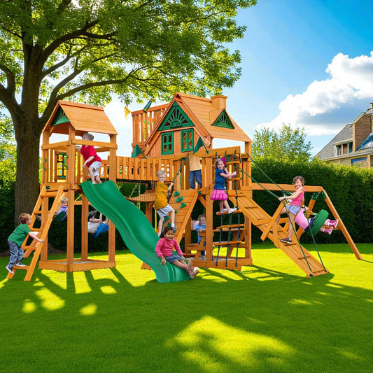Pioneer Peak w/ Sky Loft Swing Set