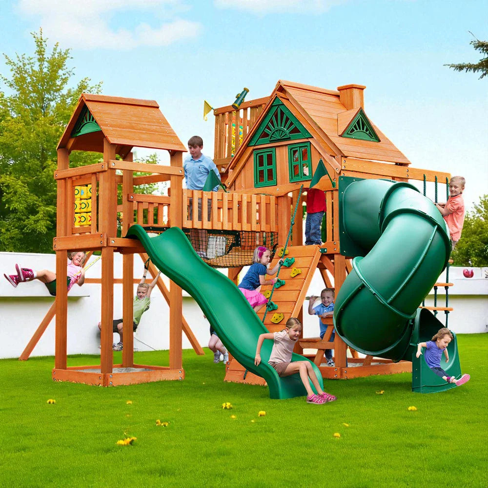 Wilderness Gym w/ Sky Loft Swing Set