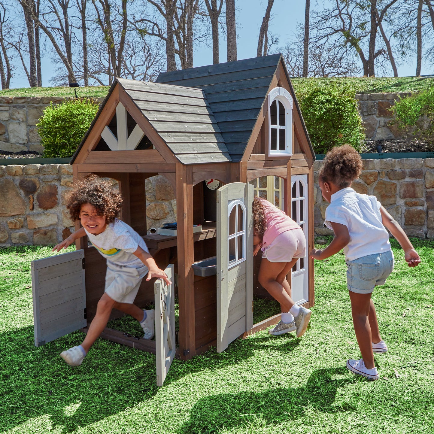 Timberwood Wooden Outdoor Playhouse