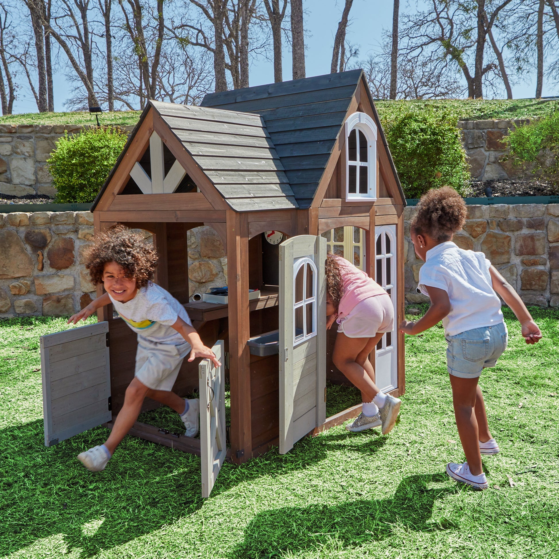 Timberwood Wooden Outdoor Playhouse
