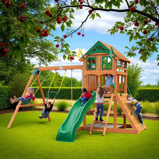 MazonvintagePlaysets Outing Swing Set