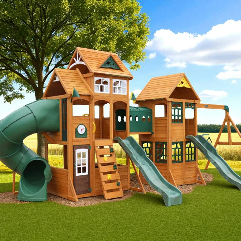 Paramount Wooden Swing Set / Playset