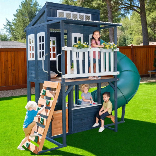 Cozy Escape Playhouse - Navy - Installation Available