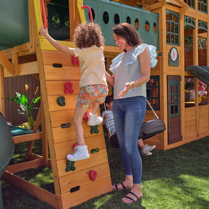 Bear Cave Lodge Swing Set - Installation Available