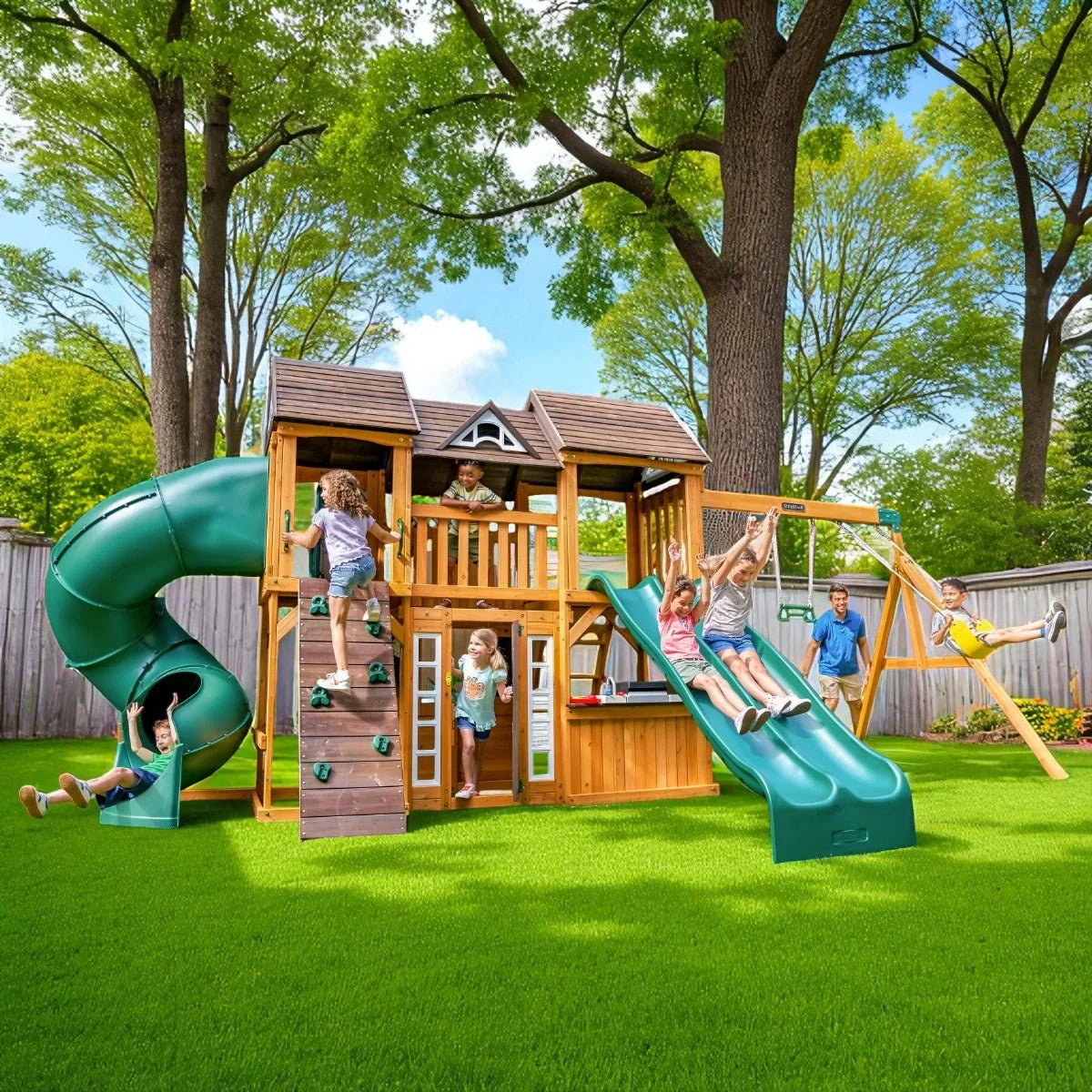 Adventure Bend Swing Set - Installation Available