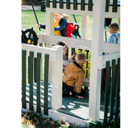 Orbit Nebula Climber Vinyl Swing Set